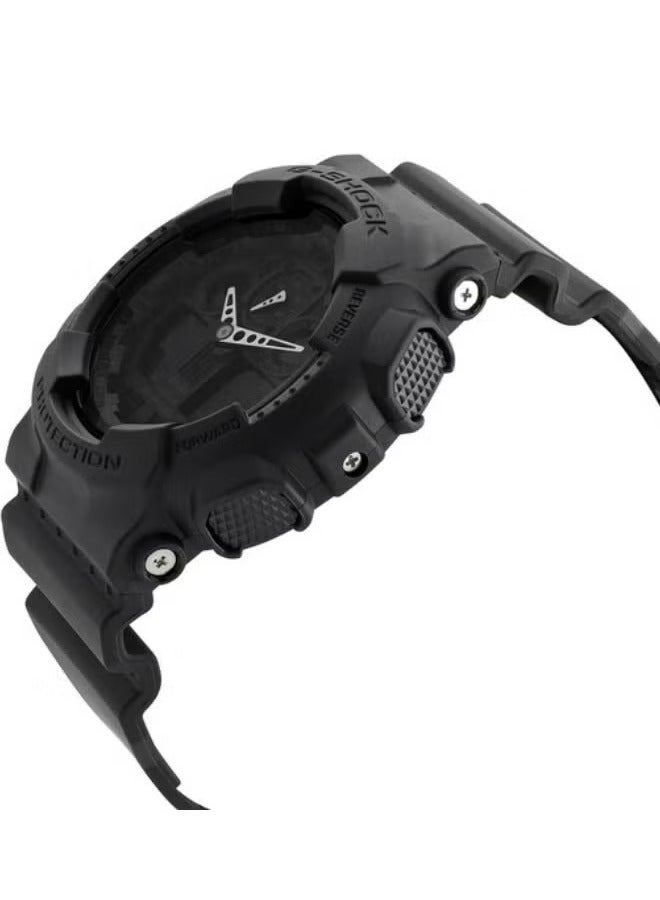 كاسيو ساعة جي شوك للرجال من كاسيو، ساعة تناظرية-رقمية بتوقيت عالمي، موديل GA-100-1A1 - Image 5